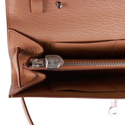 エルメス ケリーウォレット トゥゴー ケブラチョ シェーブル パラジウム金具