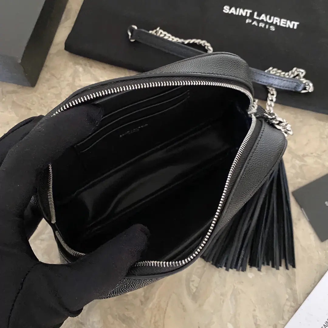 YSL ミニ ルー キルティングレザー カメラバッグ