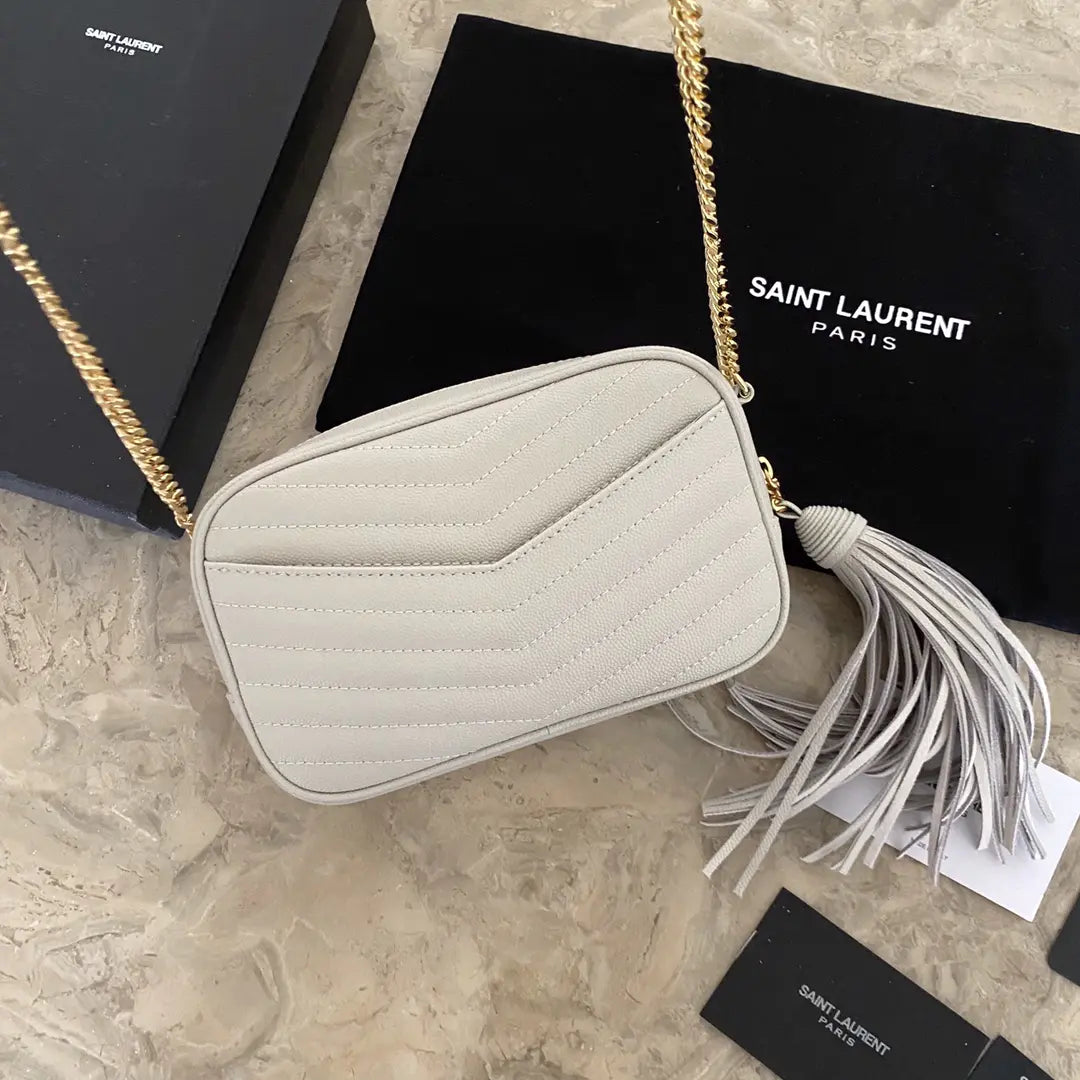 YSL ミニ ルー キルティングレザー カメラバッグ