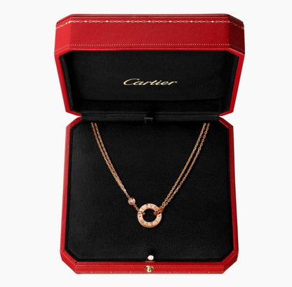 ラブネックレス、ダイヤモンド2個