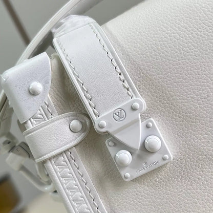 サイドトランクPMバッグ オプティカルホワイト カウハイドレザー M24304 – LW425