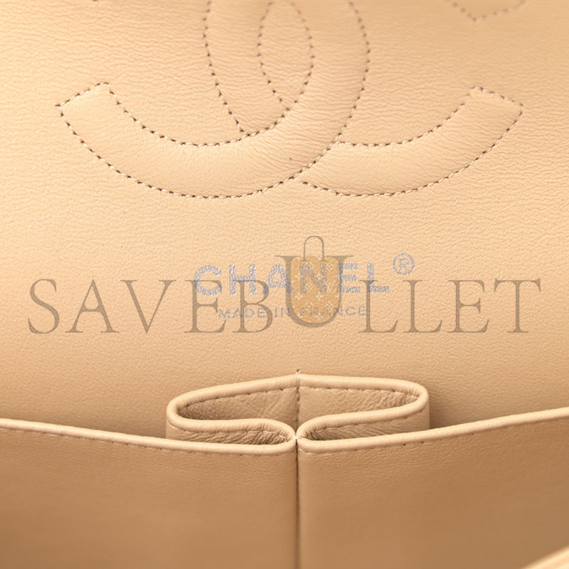 シャネル キャビア キルティング ミディアム クラシック ダブルフラップ 1105739 (25*15*7cm)