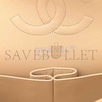 シャネル キャビア キルティング ミディアム クラシック ダブルフラップ 1105739 (25*15*7cm)