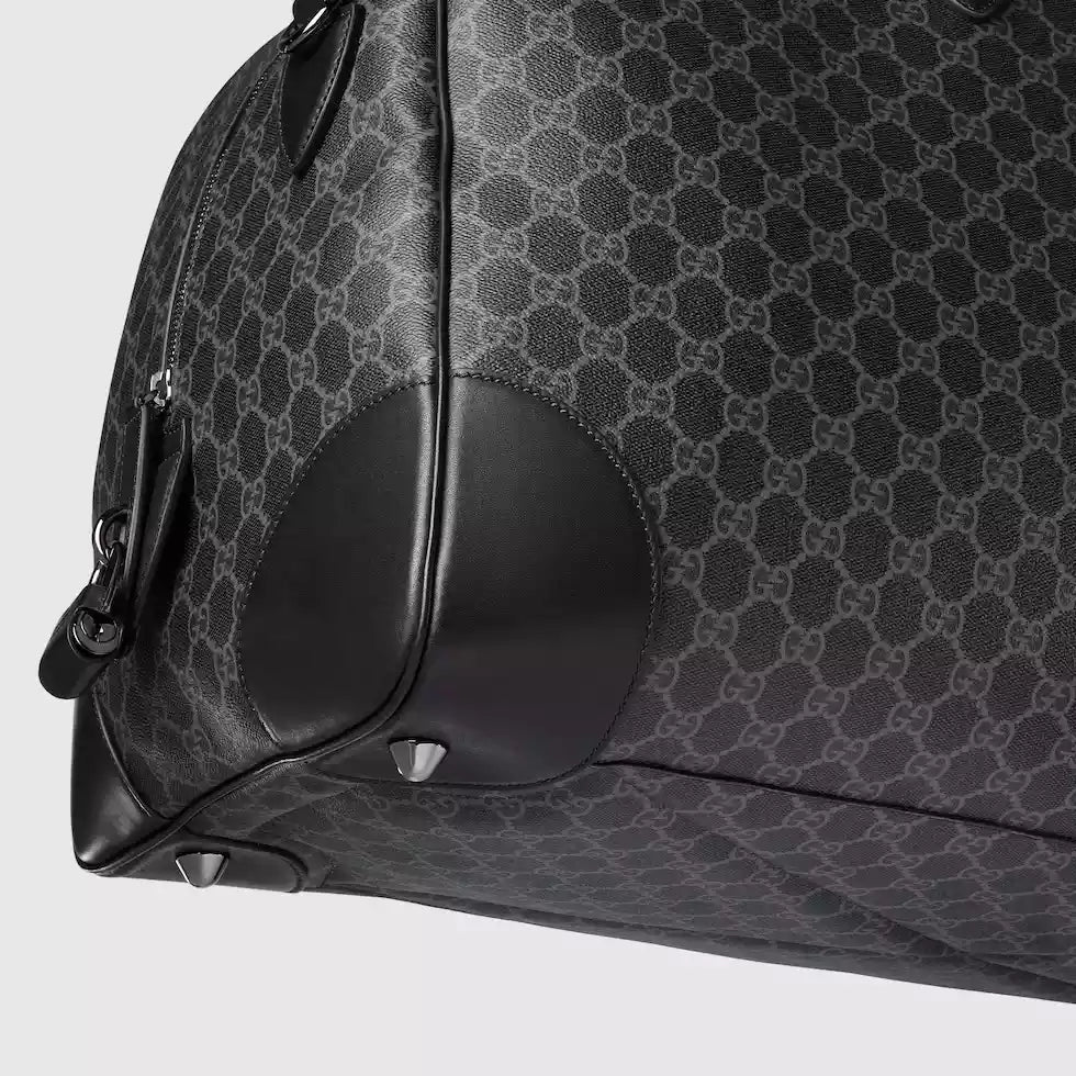 GGマーモント スモールトップハンドルバッグ（ブラックレザー）– BG074