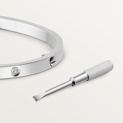 ラブブレスレット、スモールモデル、ダイヤモンド10個