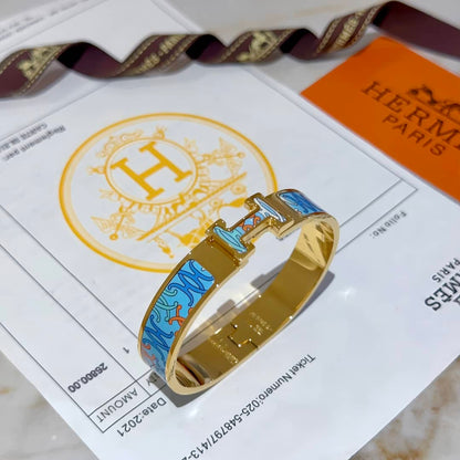 偽エルメスロゴブレスレット