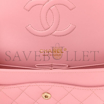 シャネル キャビア キルティング ミディアム ダブルフラップ 1153705 (25*15*6cm)