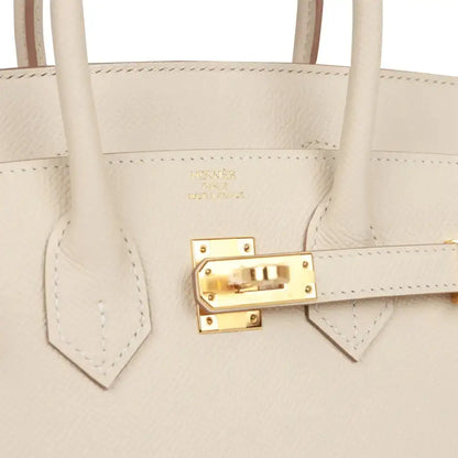 エルメス バーキン セリエ 25 チョーク エプソン ゴールド金具