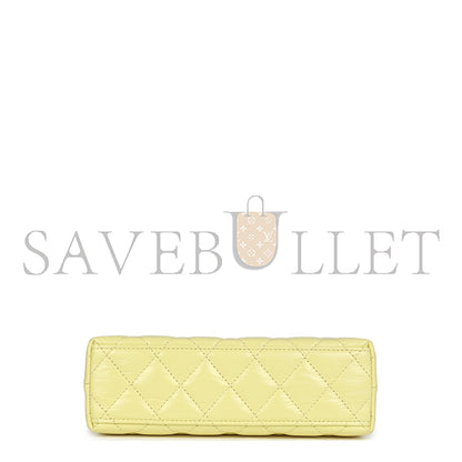 シャネル マスターケリー イエロー シャイニーカーフスキン ブラッシュドゴールド金具 AS4416 (19*13*7cm)