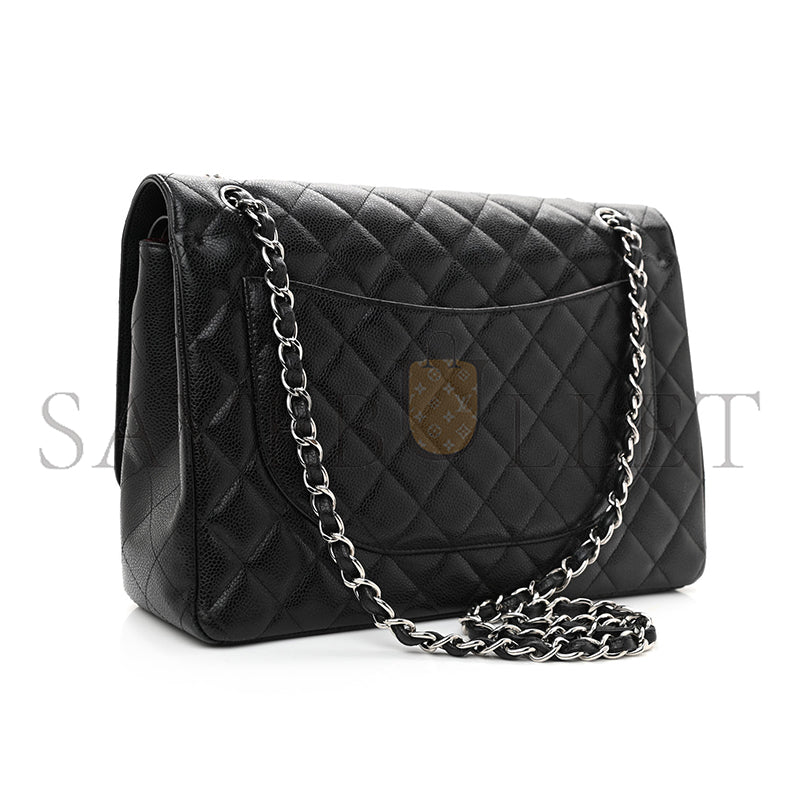 シャネル キャビアキルティング マキシ ダブルフラップ 1167370 (33*24*9cm)