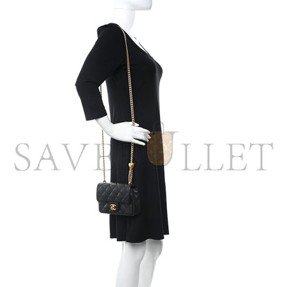 シャネル マスターハート アジャスタブルバックル ミニフラップバッグ (19×12×8cm)