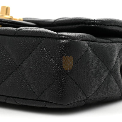 シャネル マスターハート アジャスタブルバックル ミニフラップバッグ (19×12×8cm)