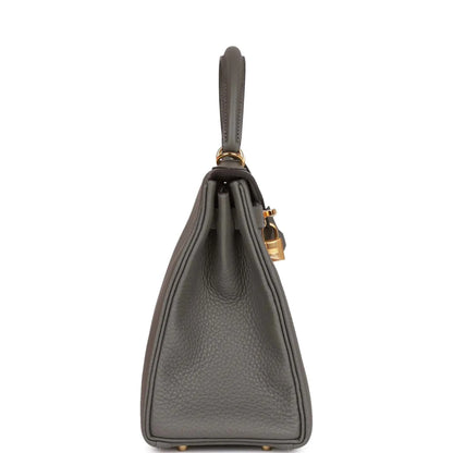 エルメス ケリー ルトゥール 28 グレー マイヤークレマンス ゴールド金具