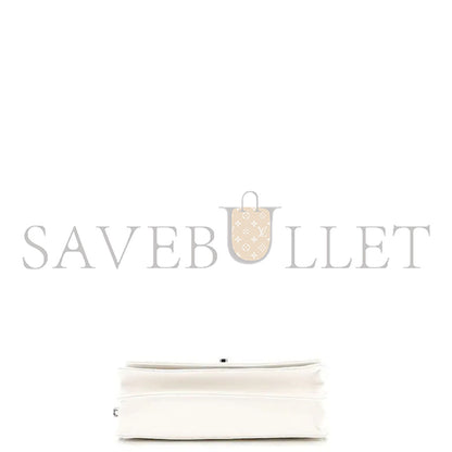 シャネル マスター ホワイト レザー ハンドバッグ (18.5×11×6cm)