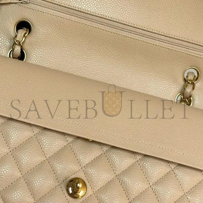 シャネル キャビア キルティング ミディアム ダブルフラップ 1507170 (25.5×15.5×6.5cm)