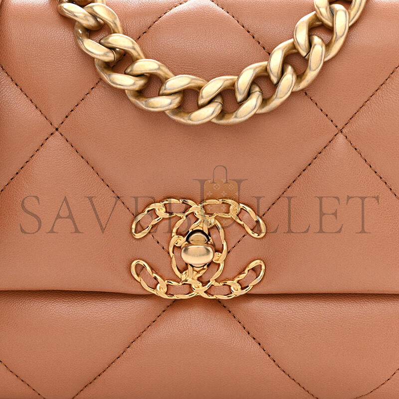 シャネル マスターラムスキン キルティング ミディアム 19 フラップ AS1160 (25*17*8cm)