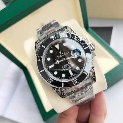 ロレックス サブマリーナーデイト 彫金 116610LV/116610LN