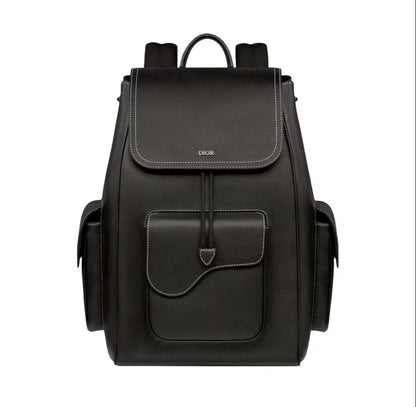 サドル バックパック ブラック ディオール オブリーク ジャカード＆グレインカーフスキン