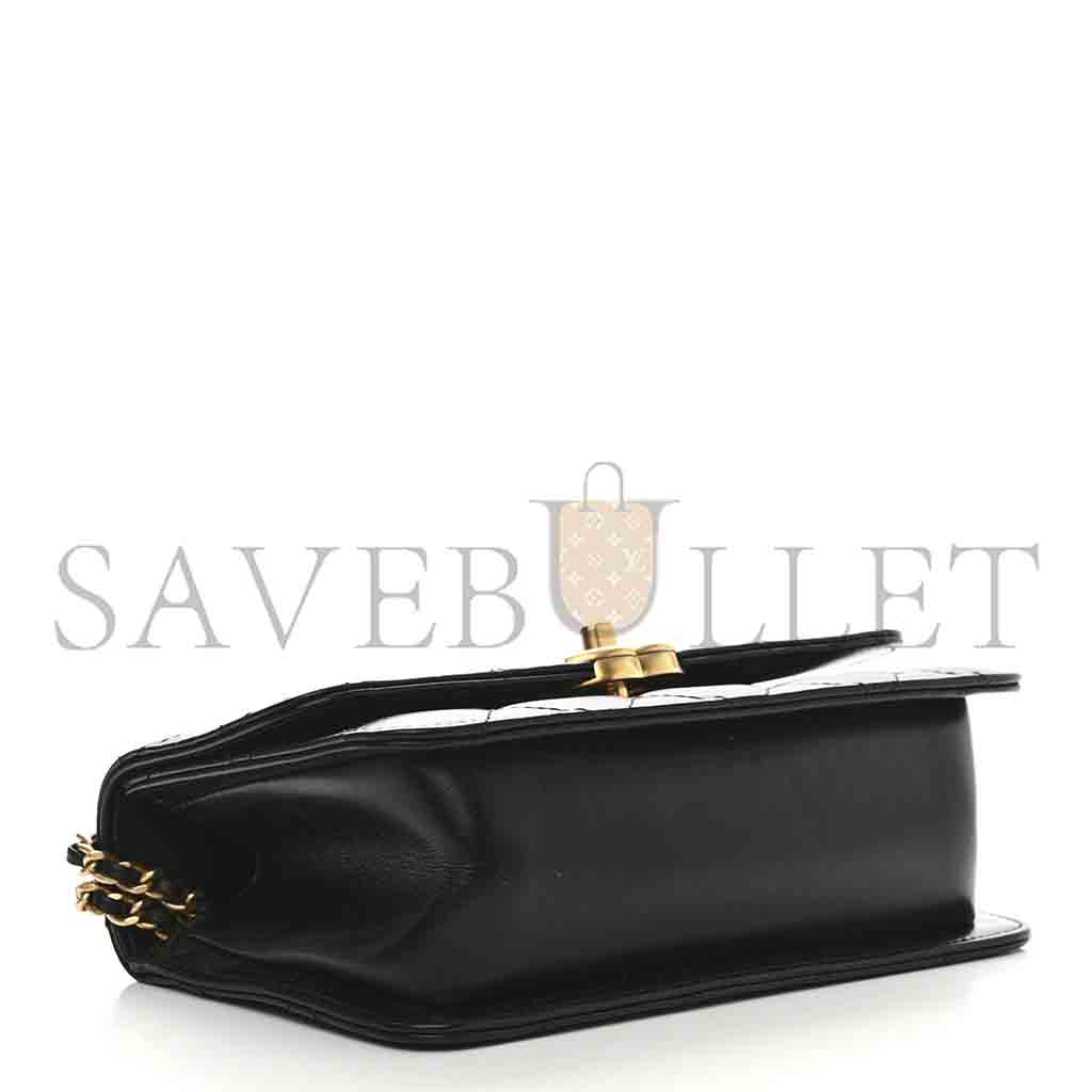 シャネル マスター カーフスキン キルティング ミニ パーフェクトフィット フラップ ブラック (19×12×8cm)