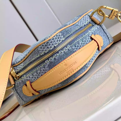 チェス メッセンジャー ブルー ダミエ デニム 3D キャンバス N40706 – LW444