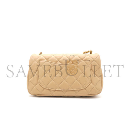 シャネル マスター ラージ ミニ ラムスキン フラップバッグ (20×13×7cm)