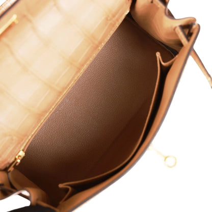 エルメス ケリー ルトゥール 25 チャイ マット アリゲーター ゴールド金具