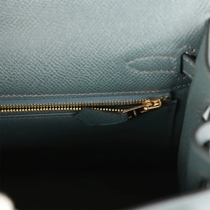 エルメス ケリーセリエ 25 ブルーオラージュ エプソンゴールド金具