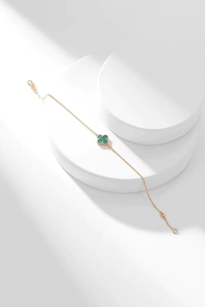 ヴァン クリーフ＆アーペル 四つ葉のクローバー マラカイト ブレスレット ネックレス