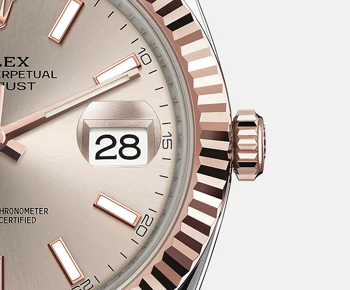 デイトジャスト 41 オイスター 41 mm オイスタースチール＆エバーローズゴールド