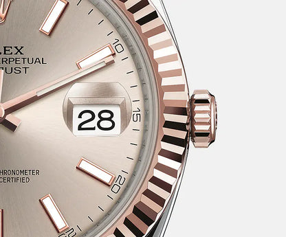 デイトジャスト 41 オイスター 41 mm オイスタースチール＆エバーローズゴールド