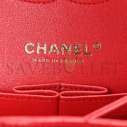 シャネル キャビア キルティング ミディアム ダブルフラップ 1629268 (25*15*6cm)