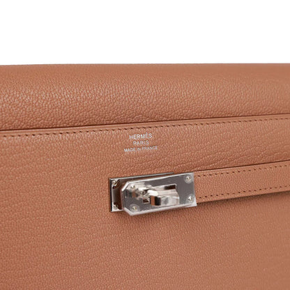 エルメス ケリーウォレット トゥゴー ケブラチョ シェーブル パラジウム金具