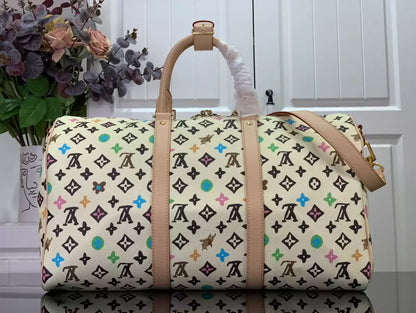 LV キーポル・バンドリエール 50 バニラモノグラム クラギーコーティングキャンバス – LW177