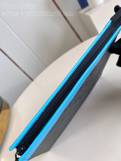 トラベルポーチ MM ターコイズ モノグラム エクリプス リバース M11466 – LW393