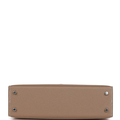 エルメス ケリーセリエ20 エトゥープ エプソン パラジウム金具