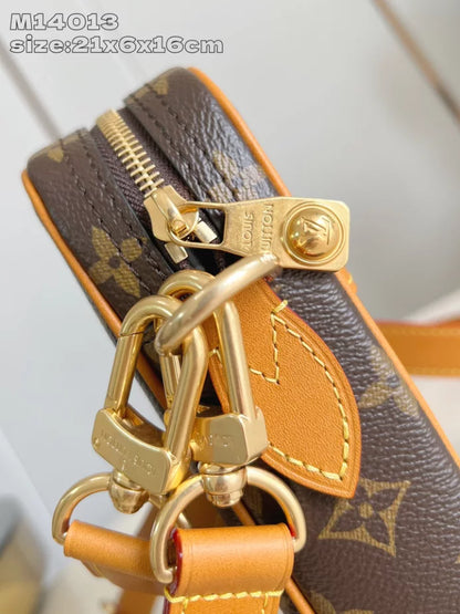 AMAZONE クロスボディバッグ ブラウン モノグラム キャンバス M14014 – LW282