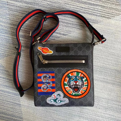 GGブラック スモール メッセンジャーバッグ