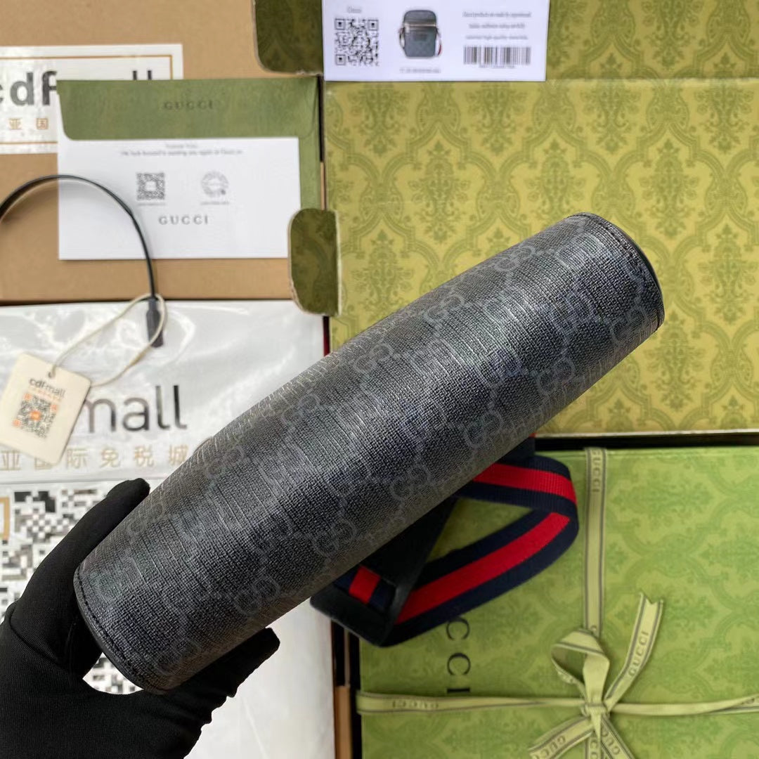 GGブラック スモール メッセンジャーバッグ