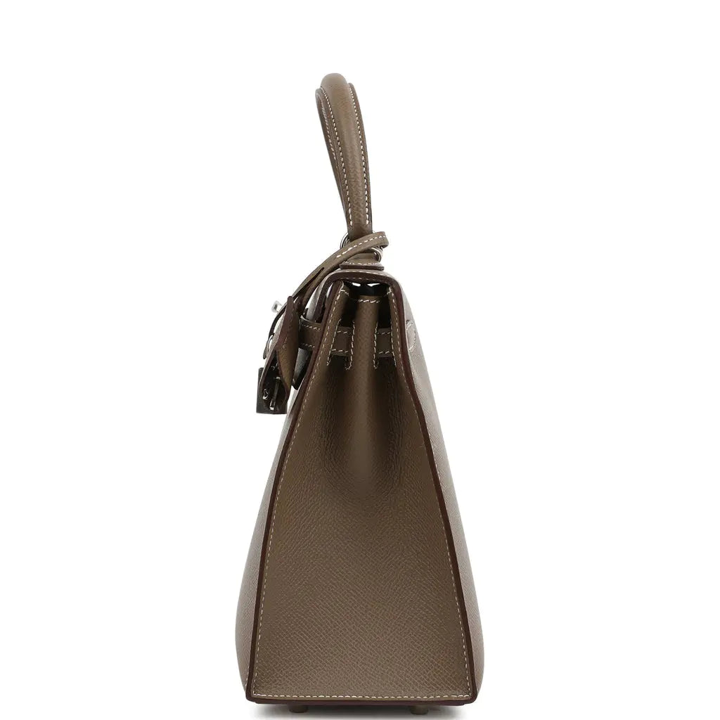 エルメス ケリーセリエ25 エトゥープ エプソン パラジウム金具