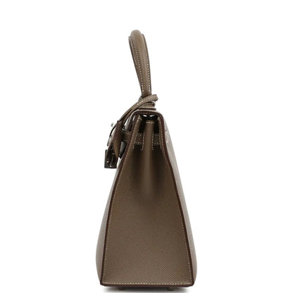 エルメス ケリーセリエ25 エトゥープ エプソン パラジウム金具