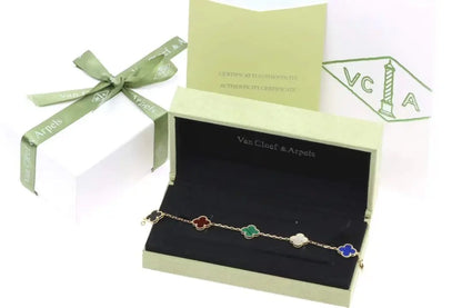 ヴァン クリーフ＆アーペル 四つ葉のクローバー 5色ブレスレット