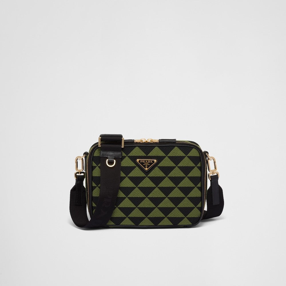 ★PRADA直営店★エンブロイダリー ファブリックバッグ