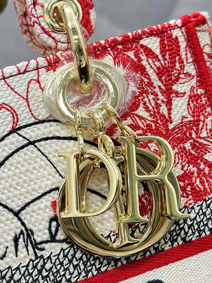 クリスチャン ディオール ミディアム レディ D ライト バッグ