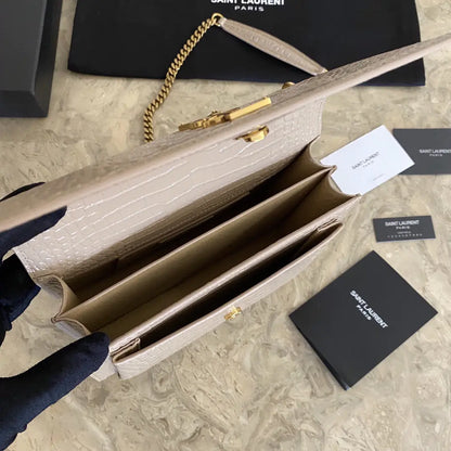 マンハッタン ミディアム ショッピングバッグ（箱入り）サンローラン レザー