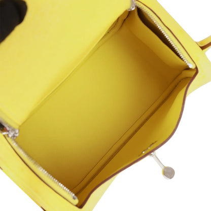 エルメス ミニ リンディ ジョーヌ シトロン オーストリッチ パラジウム金具