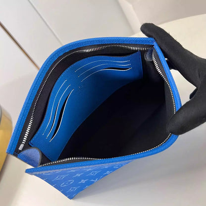 ポシェット ボヤージュ MM ブルー タイガ カウハイドレザー M30423 – LW408