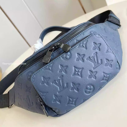 ラッシュ バムバッグ ネイビーブルー モノグラム シャドウ – LW304