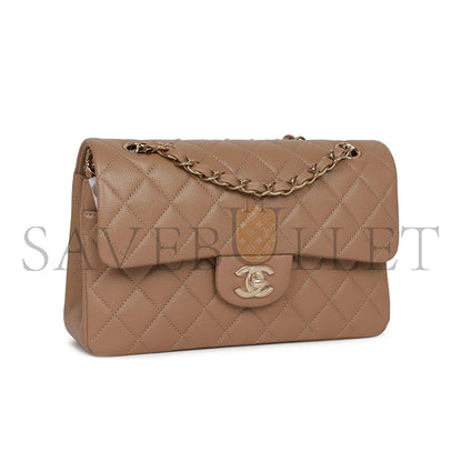 シャネル キャビア キルティング スモール クラシック ダブルフラップ 1055216 (25*15*7cm)