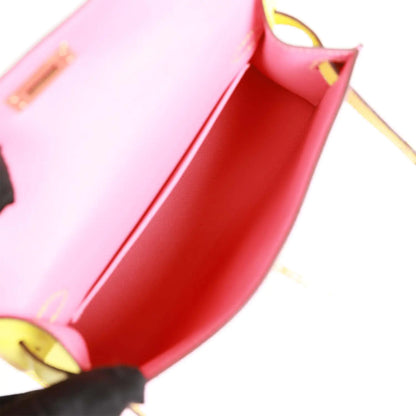 エルメス スペシャルオーダー（HSS）ケリー・セリエ 20 ローズアザレ＆ライムエプソム ゴールド金具