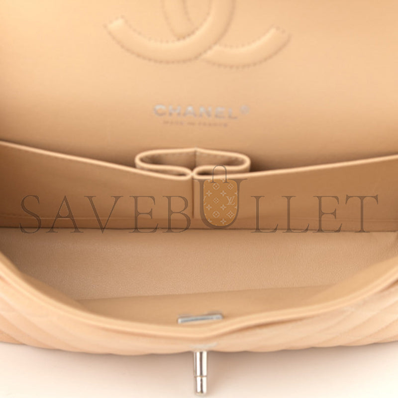 シャネル キャビア キルティング ミディアム ダブルフラップ 1119069 (25*15*7cm)